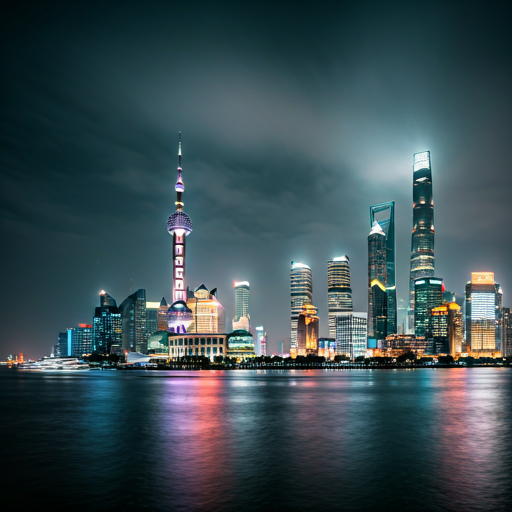Modern Shanghai skyline
