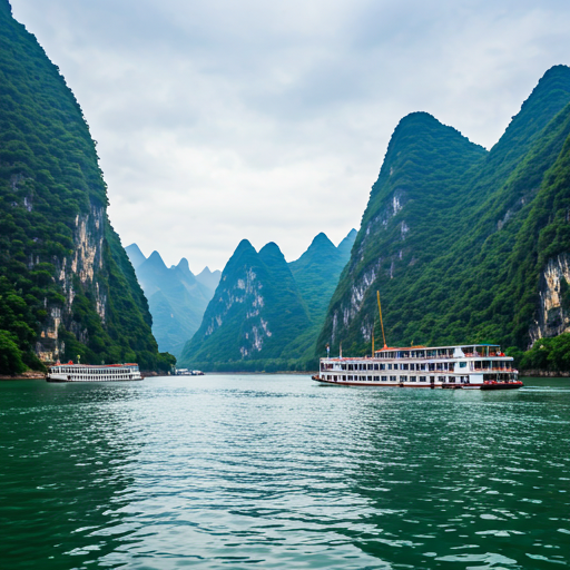 Mist rising from the Yangtze River